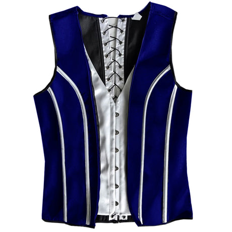 Men's Formal Boned Waistcoat Corset Vest Lace Up Burlesque Performance Stage Costume