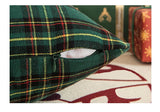 Christmas Plaid Cushion Pillow Covers Plush Pillows for Couch Sofa Living Room Decoration Nordic Home Decor