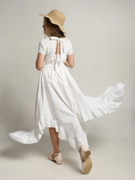 Girls Maxi Lace Chiffon Photoshoot Dresses For 3-15 Years