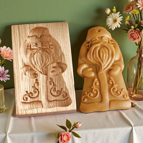 Norwegian Christmas Wooden Cookie Moulds Gingerbread Cookies Mould Press Bakery Baking Tools