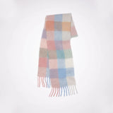 Colour Blocks Autumn Winter Plaid Scarves Imitation Cashmere Mohair