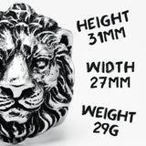 King of the Forest Lion Ring Stainless Steel Men Rings