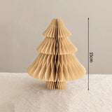 Christmas Paper Honeycomb Decorations Ball Folding Christmas Tree Table 3D Ornaments