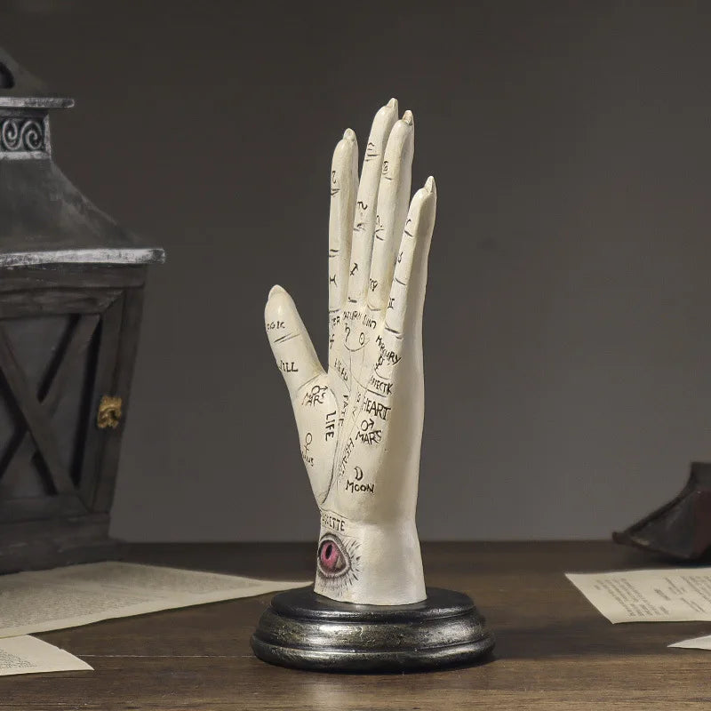 Hand of God Palmistry Statue Devil's Hand Demonic Figurine Halloween Decorations Dark Academia Home Decor