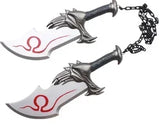 God of War Game Rubber Cosplay Props Guardian Shield Axes Blades Katana Sword