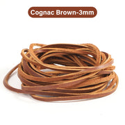 Flat Genuine Leather Cord Rope 3/5mm