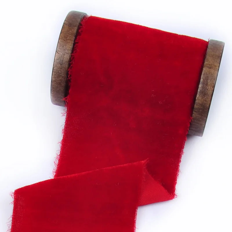 4CM*1m Velvet Ribbons Handmade Gifts Wrapping DIY Crafts