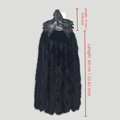 Unisex Viking Faux Fur Headdresses and Wolf Head Masks