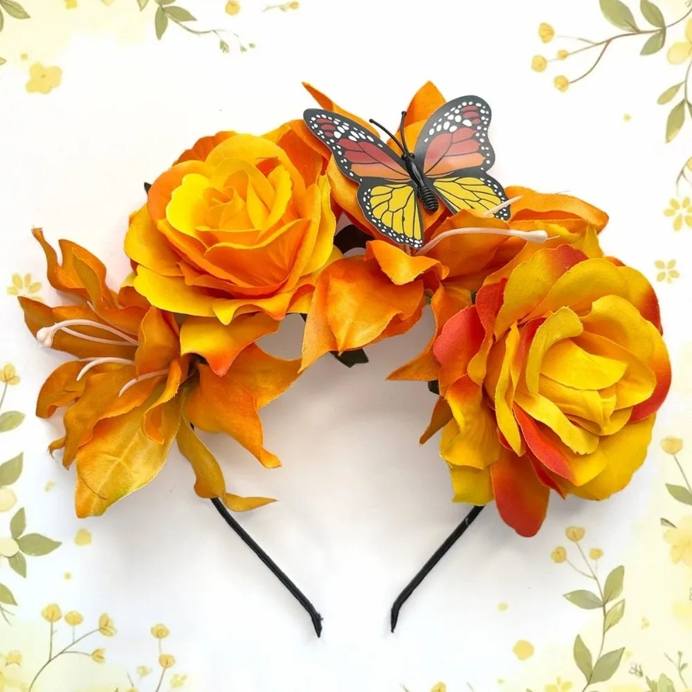 Butterfly Rose Floral Fascinators