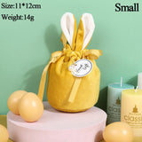 Easter Bunny Bags Velvet Rabbit Ears Gift Packing Chocolate Candy Bags