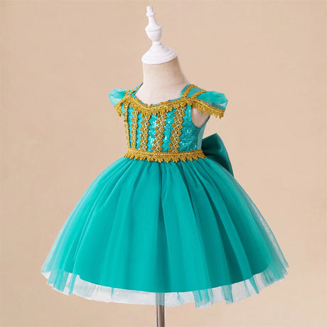 Toddler Princess Alice Belle Jasmine Mermaid Dress Baby Halloween Cosplay Costume