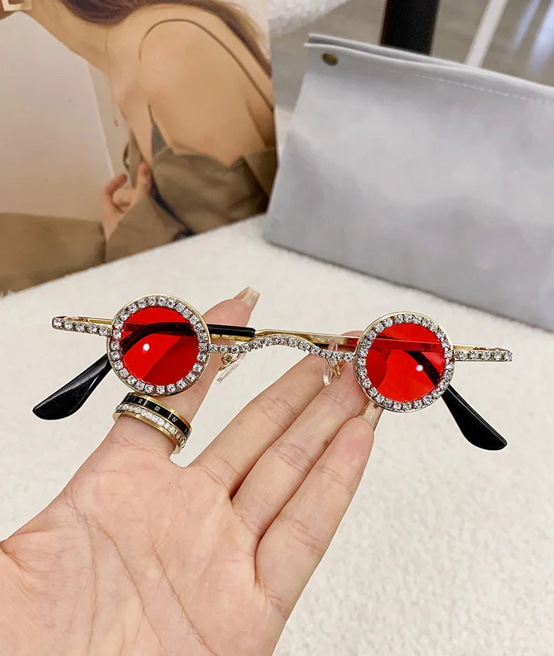 Diamond Dots Round Sunglasses