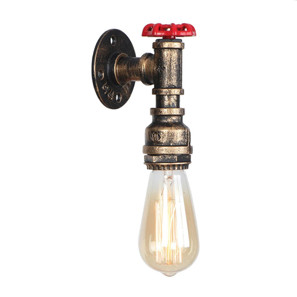 Industrial Water Pipe Wall Lights Lamp Sconce Lighting
