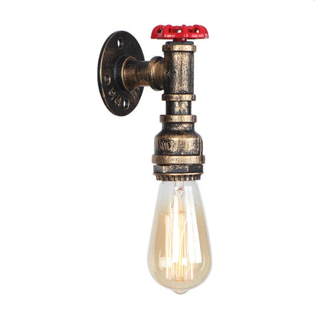 Industrial Water Pipe Wall Lights Lamp Sconce Lighting