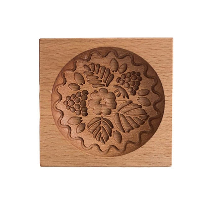 Wooden Shortbread Mould Cookie or Clay Embossing Moulds