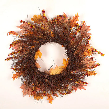 Halloween Wreath Door Decoration Autumn Fall Decor
