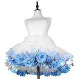 Handmade Flower Bomb Lolita Petticoat Skirt