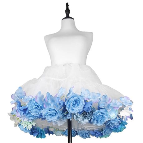 Handmade Flower Bomb Lolita Petticoat Skirt