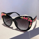 Spring Pink Flower Sunglasses