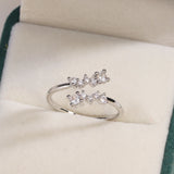 Sweet and Dainty Colourful Zircon Rings Gift Idea