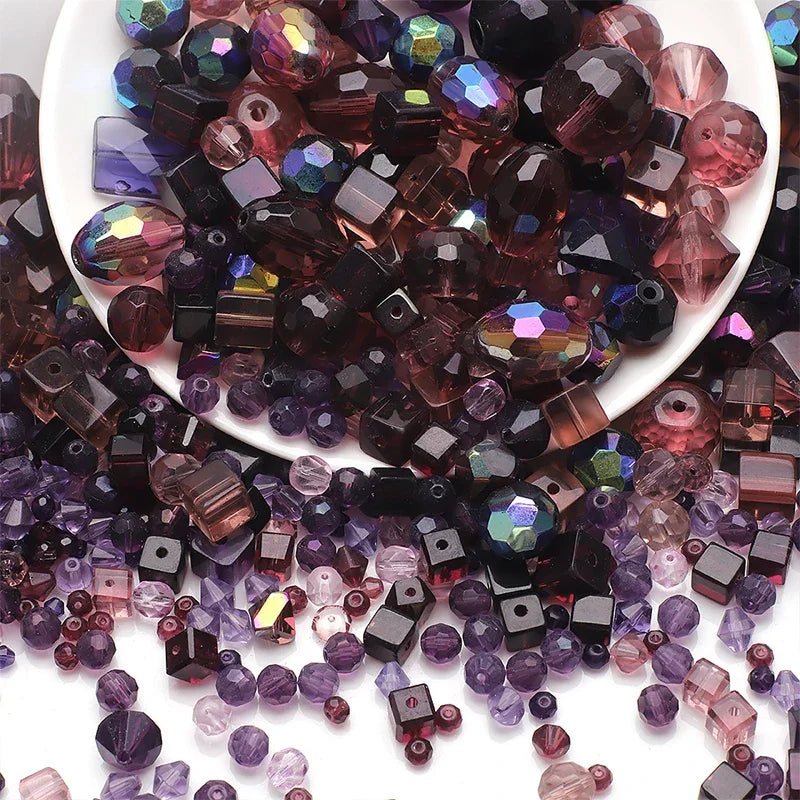 45g Mixed Glass Beads for Jewellery Making DIY Bracelet Necklace