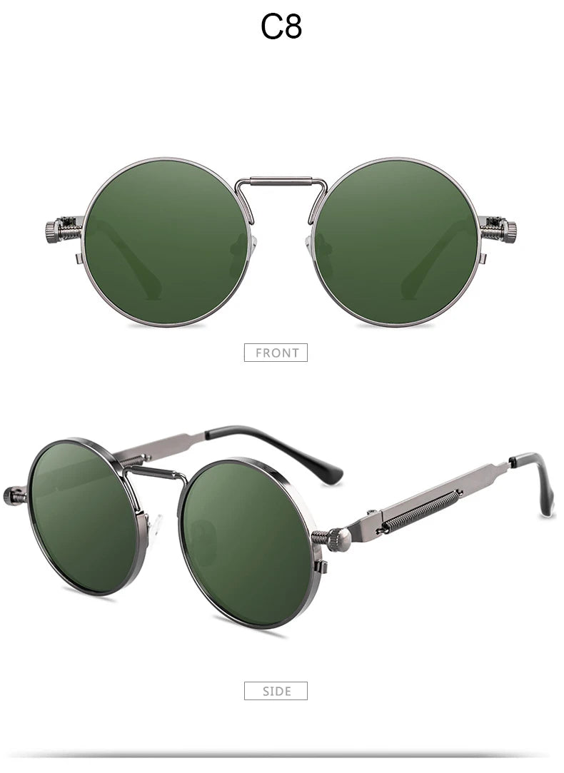 Round Metal Frame Sunglasses UV400