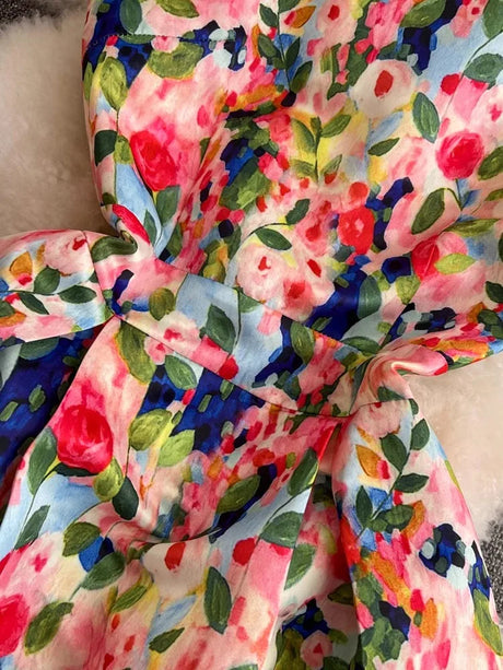 Spring Races Floral Tank Dress with Pockets