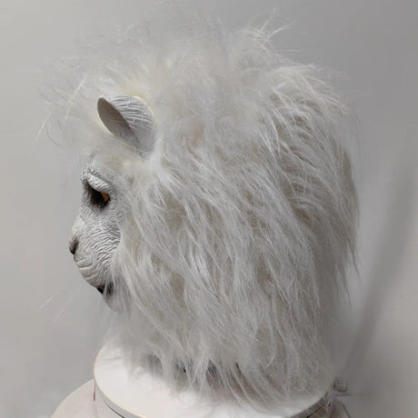 Lion Mask Cosplay Beast White Lion Latex Masks Book Week Halloween Party Costumes Props