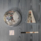 Retro Disco Mushroom Shape Mirror Ball Home Decorations