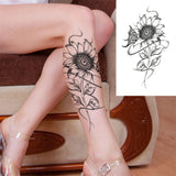 Large Peony Temporary Tattoos
