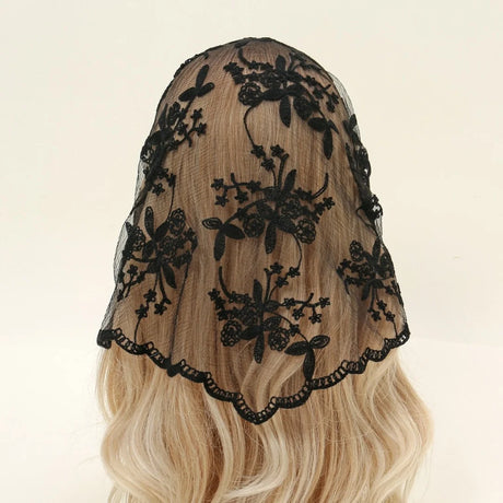 Triangle Lace Scarf Bandana Neckerchief Hair Scarves