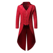 Purple Red Green Black Gothic Tailcoat Jacket Victorian Cosplay Costume Coat