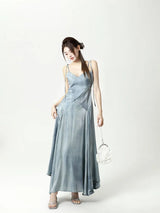 Elowyn's Storm Sea Blue Dress