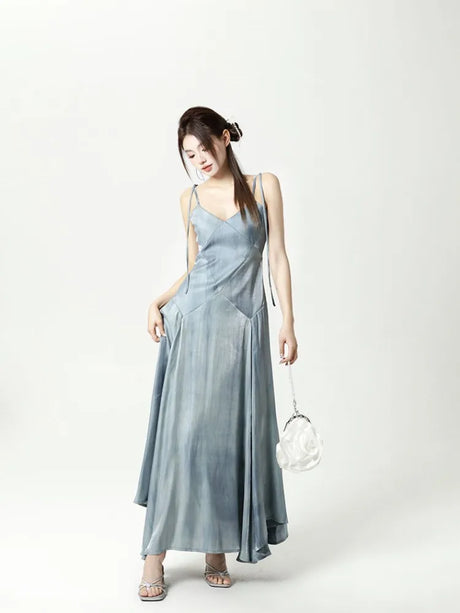 Elowyn's Storm Sea Blue Dress