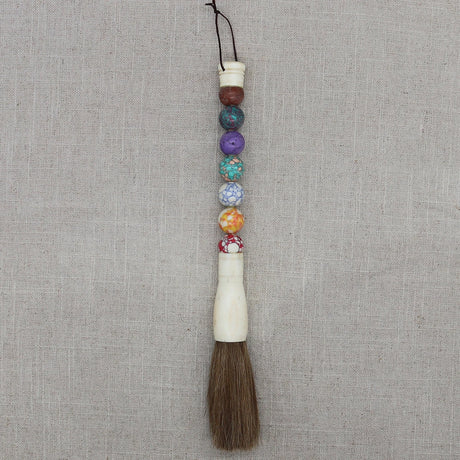 Decorative Pearl and Stone Calligraphy Artist Brushes