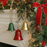 Christmas Bell Antique Style Xmas Tree Ornaments Handmade Metal Hanging Bells