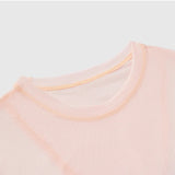 Gradient Gauze Top Dance Practice Top Thumb Finger Hole Long Sleeve Dancewear