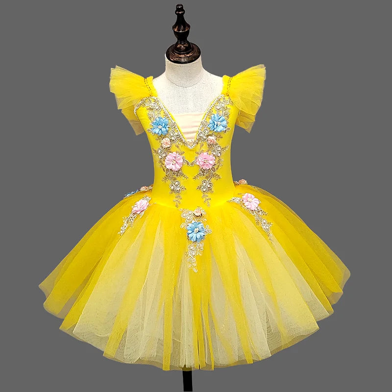 Spring Fae Ballet Performance Tutu Dresses