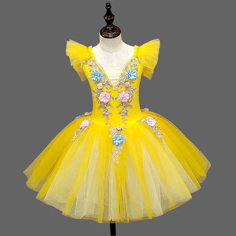 Spring Fae Ballet Performance Tutu Dresses