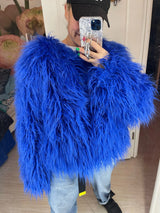 Faux Fur Coats Y2k Punk Rave Winter Jackets