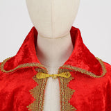 The Boy King Birthday Party King Robe Cape Cloak with Crown Sceptre