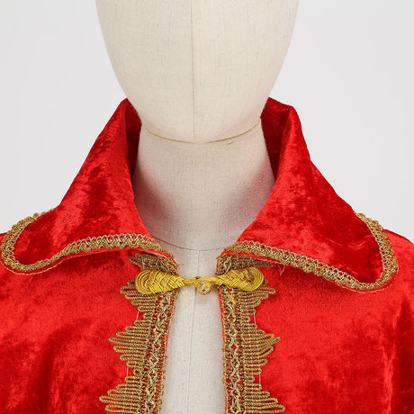 The Boy King Birthday Party King Robe Cape Cloak with Crown Sceptre