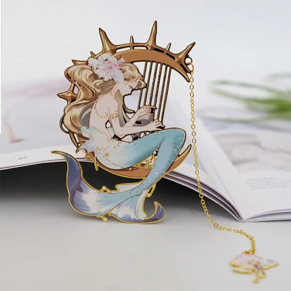 Mermaid Metal Bookmark for the Book Lover