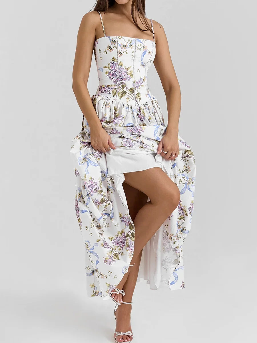 Olivietta's Floral Print Midi Sundress