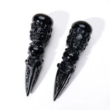 1PC Natural Obsidian "Jin Gangchu" Crystal – Healing Stone Feng Shui Divination & Home Decor Ornament