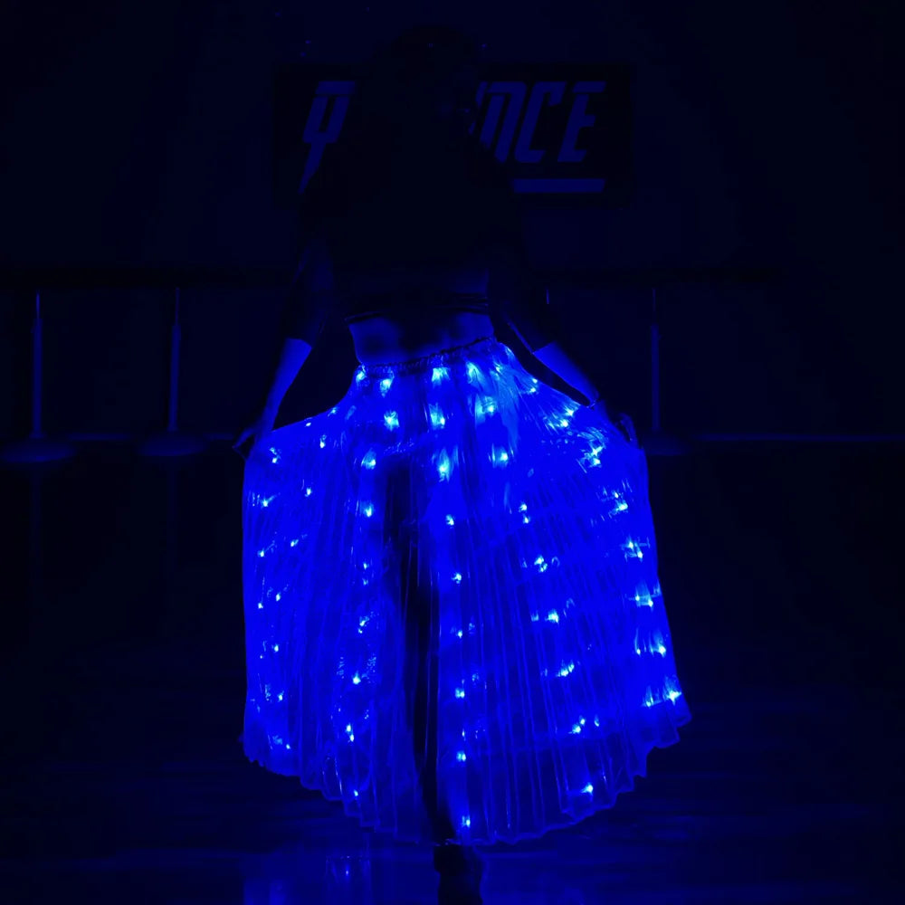 LED Light Up Party Skirt for Adults Dance Performance Wear