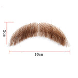 Invisible Fake Mustache Beard Trimmable Theatrical Facial Hair for Men