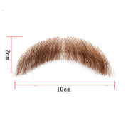 Invisible Fake Mustache Beard Trimmable Theatrical Facial Hair for Men
