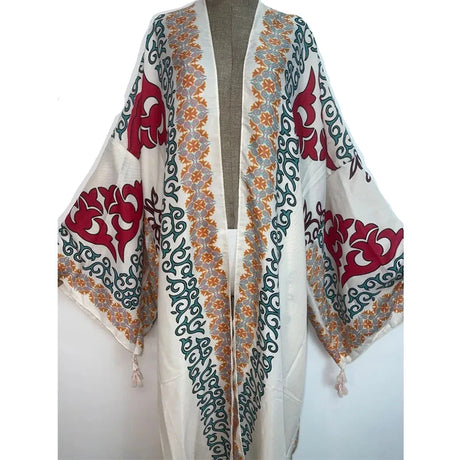 Ari's Boho Open Kimono Kaftan Cover Up