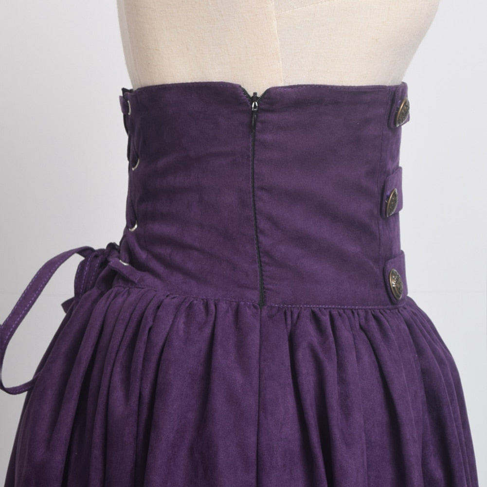 Renaissance Skirt Steampunk Victorian Empire High Waist